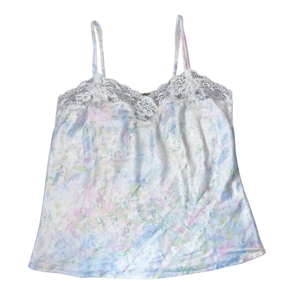 NWT LAUREN RALPH  LAUREN Floral Satin Pajama Lounge Floral Pattern Camisole